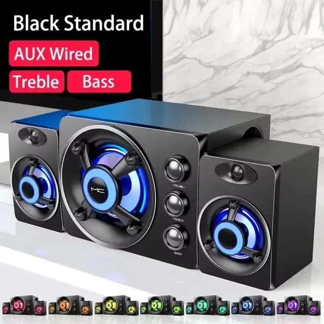 HautréusBluetooth injuste pour la maison, son de cinéma TV LED coloré, caisson de basses sans fil, m