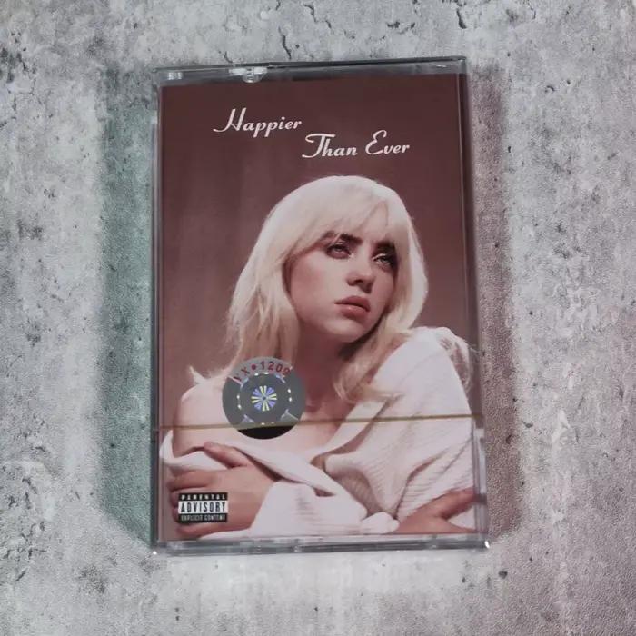 Billie Eilish - Happier Than Ever - Cassette musicale vintage - Neuve - Non ouverte - Avec livret de