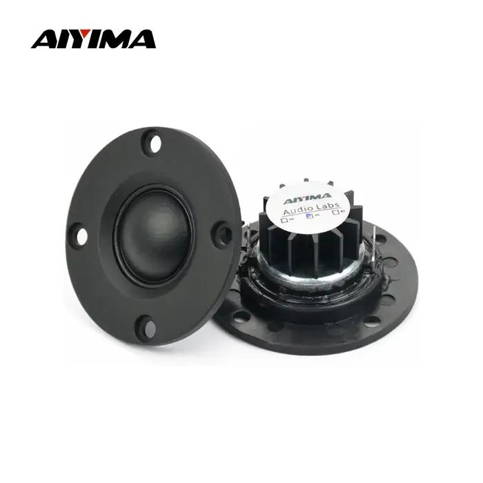 AIYIMA 2 pièces Haut-parleurs audio portables 52 mm 6 ohms 30W, Tweeter à dôme en film de soie, Haut