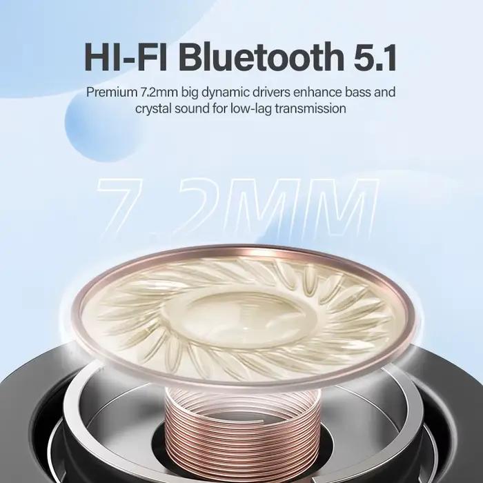 QCY T13 True Wireless écouteurs Bluetooth 5.1 écouteurs 7.2mm pilotes avec grosse basse 40H longue d