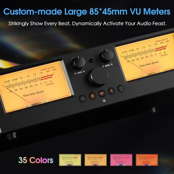 Douk Audio-Amplificateur VU3PRO, sélecteur de haut-parleur avec VU-mètre, boîtier de commutation 2 e