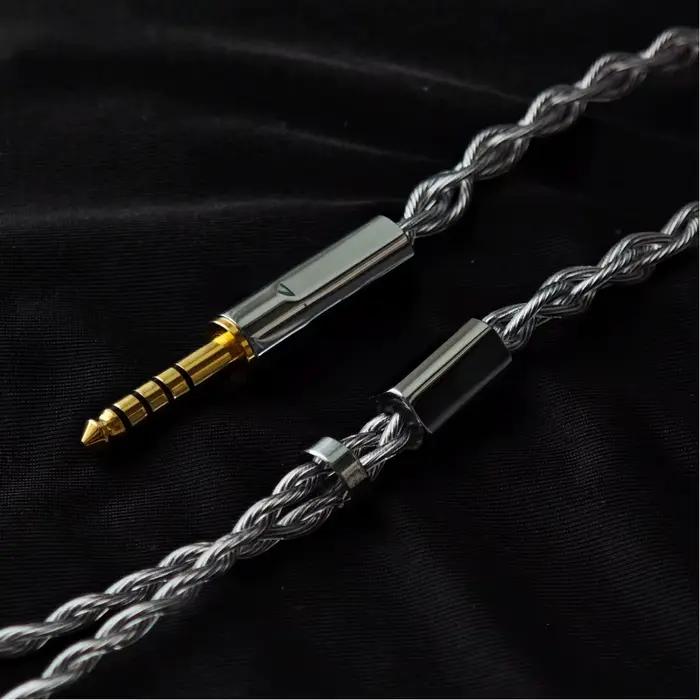 Câble de mise à niveau en argent OCC graphène 4.4mm pour Philips X2HR/X1S/SHP9500/9600, fil d'écoute