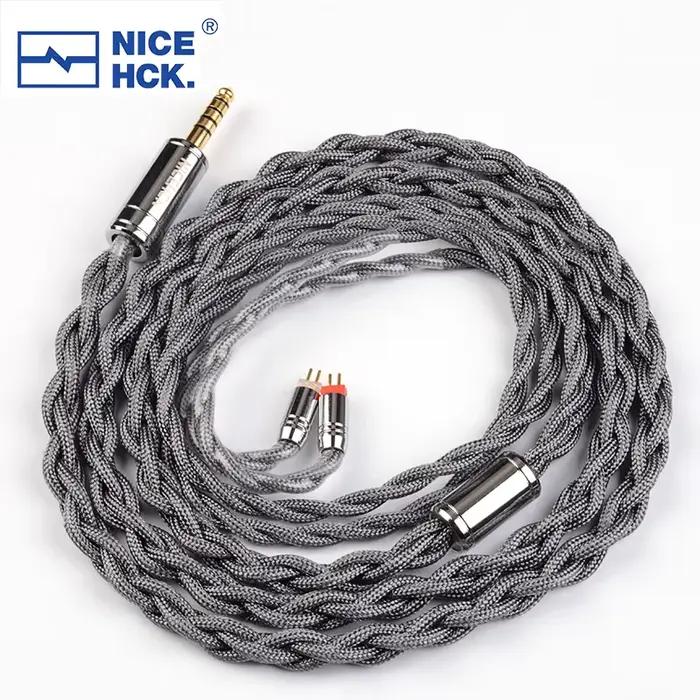 NICEHCK GreyRhino 6N OCC câble d'écouteurs HiFi en cuivre 3.5/2.5/4.4mm MMCX/2Pin pour HOLA Zero KAT