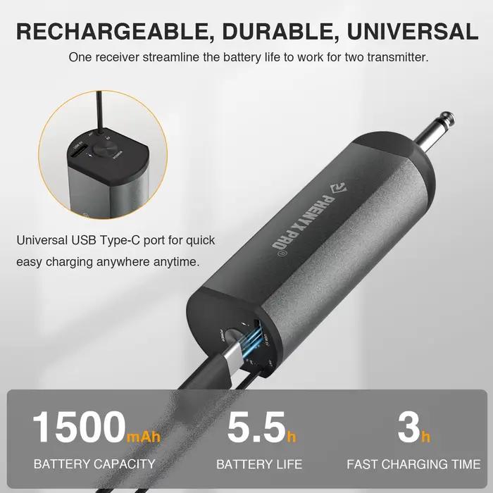 Microphone numérique sans fil Portable à 2 canaux, enregistrement UHF, karaoké, 900mhz, professionne