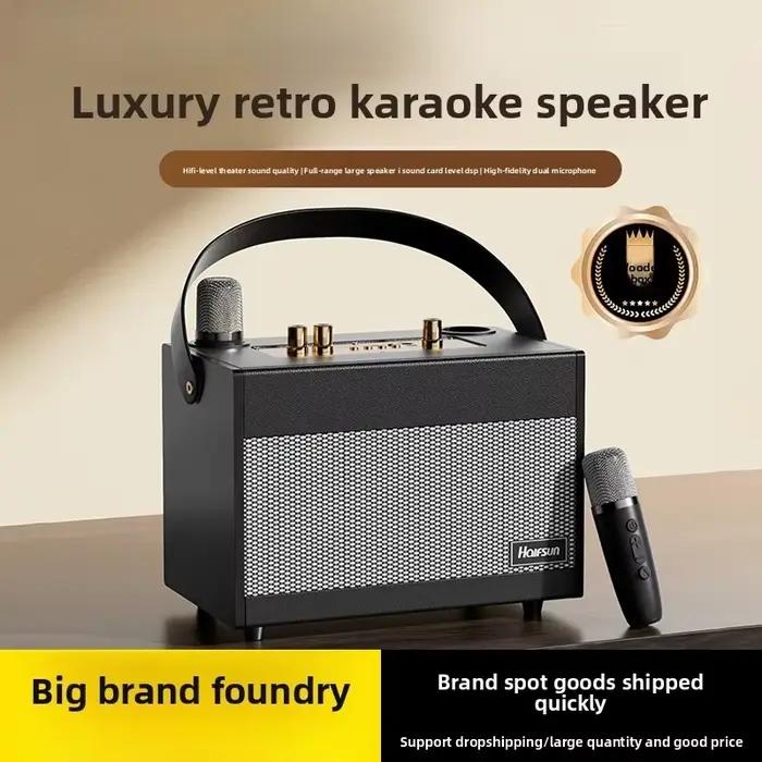 Enceinte Bluetooth MW Audio avec microphone, système de sonorisation karaoké 53 basses pour fêtes à 