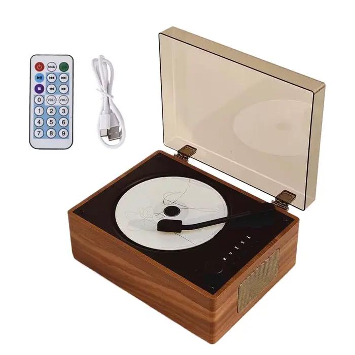 Lecteur CD rechargeable, haut-parleur sans fil Bluetooth 5.0, lecteur de musique portable pour la ma