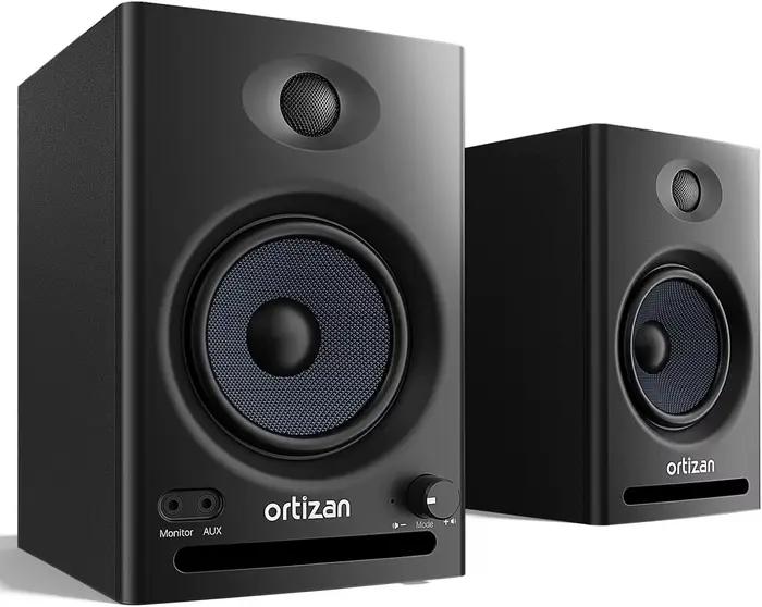 Enceintes actives de bibliothèque Ortizan, moniteurs de studio, Bluetooth 5.3, sans fil, ordinateur,