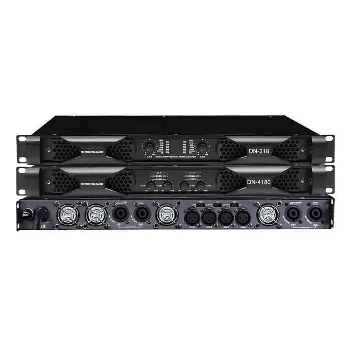 Amplificateur de puissance numérique professionnel 4x1800W classe D Audio stéréo DJ pré-caisson de b