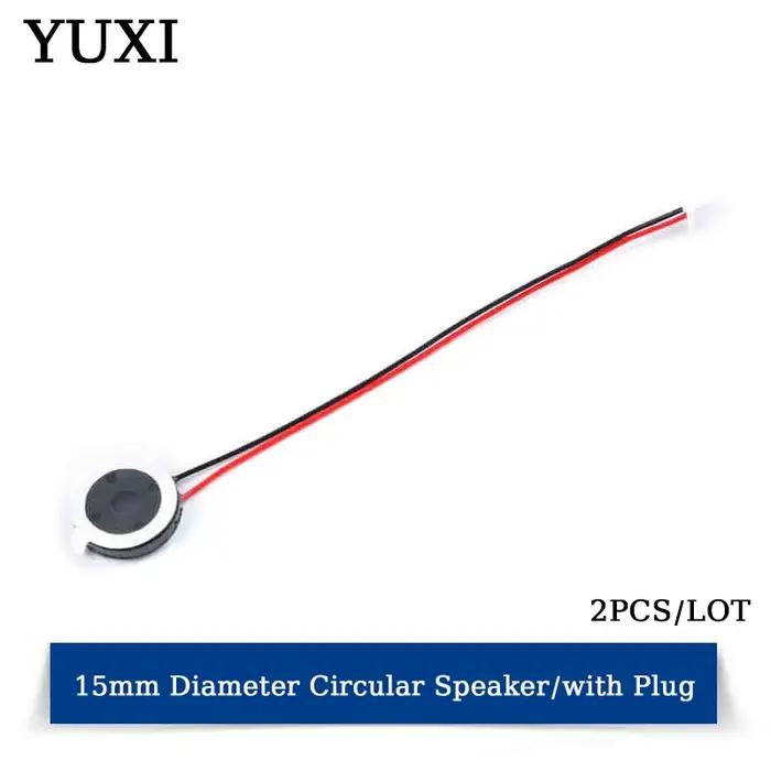 YUXI 2 pièces haut-parleur rond 15MM/18MM/20MM pour 8 Ohm 1W haut-parleurs téléphone portable petit 