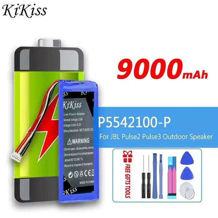 P5542100-P 9000mAh pour JBL Pulse 2 3, alimentation fiable pour enceinte extérieure, batterie d'ence