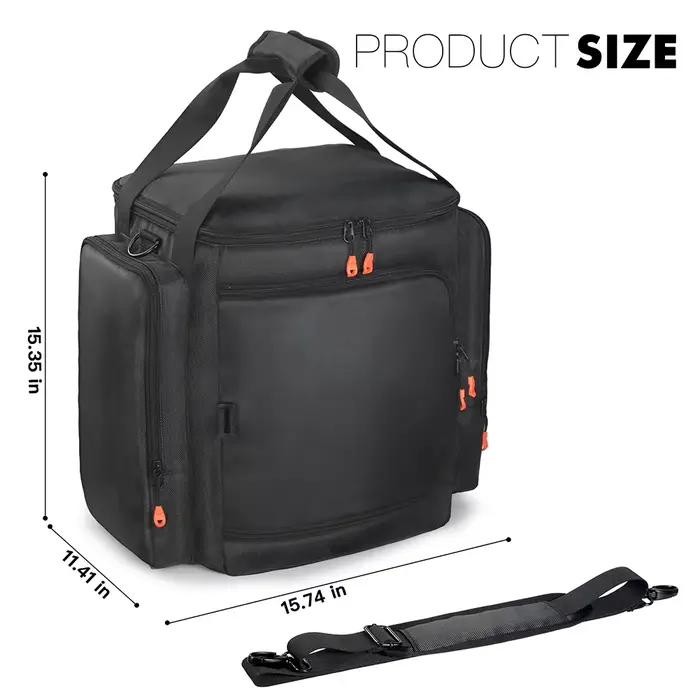 Housse de protection rembourrée pour enceinte JBL Partybox Encore Essential 2 avec poche pour micro,