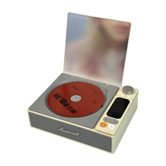 Lecteur CD Bluetooth 5.0, haut-parleur intégré, Portable, Rechargeable, Support CD CD-R MP3 WMA USB 