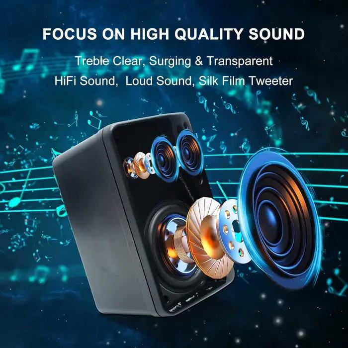Herdio 3.5 ''haut-parleurs extérieurs passifs filaires étanches 200W 3 voies haut-parleurs muraux mo