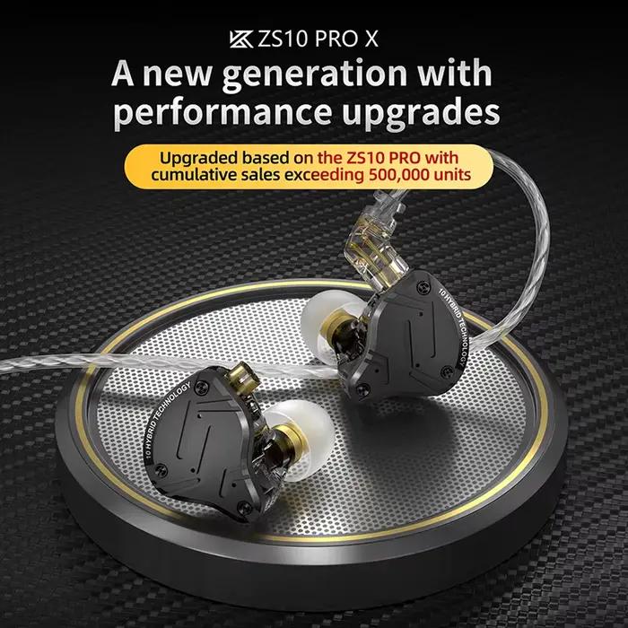 KZ ZS10 Pro X dans l'oreille filaire écouteurs musique casque HiFi basse moniteur écouteurs Sport ca