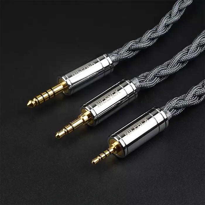 NICEHCK GreyRhino 6N OCC câble d'écouteurs HiFi en cuivre 3.5/2.5/4.4mm MMCX/2Pin pour HOLA Zero KAT