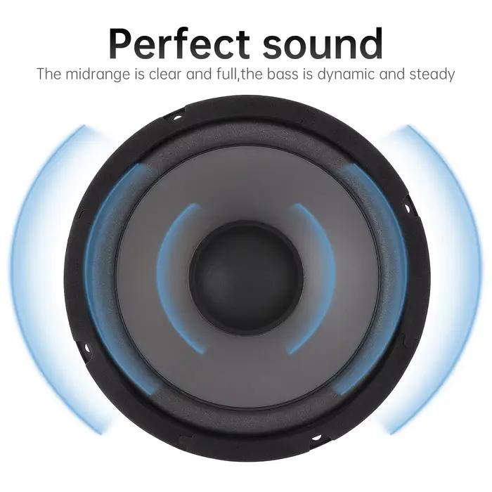 1 pièce 6.5 pouces haut-parleurs de voiture 600W 2 voies porte de véhicule caisson de basses Audio s