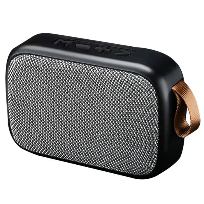 Mini haut-parleur Bluetooth sans fil avec conception en tissu, prise en charge de la carte TF, son s