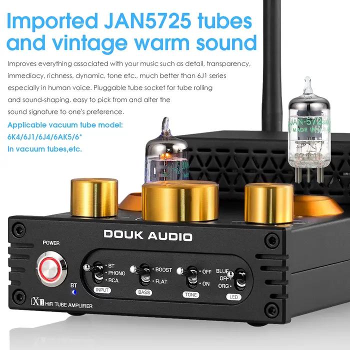 Nobsound HiFi JAN5725 Bluetooth 5.0 récepteur MM amplificateur Phono stéréo amplificateur à Tube sou
