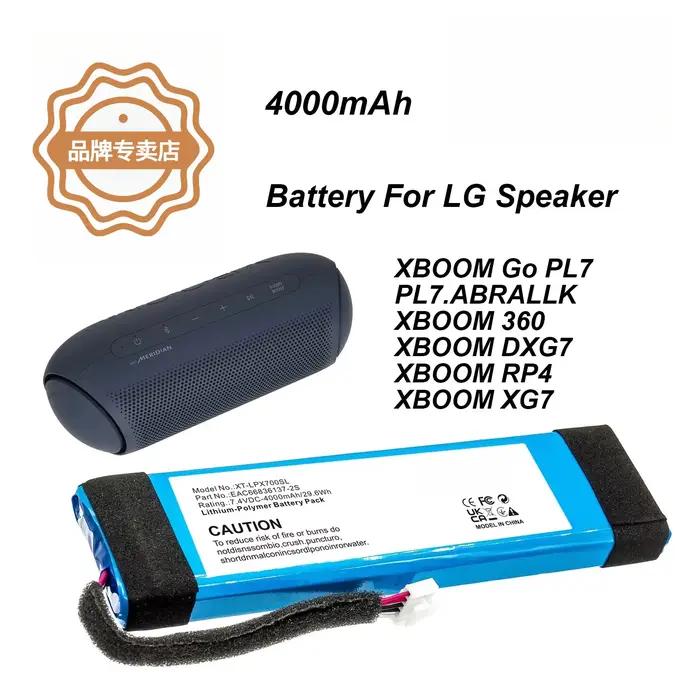 Batterie de haut-parleur 4000mAh pour LG: XBOOM Go PL7 PL7.ABRALLK XBOOM 360, XBOOM DXG7, XBOOM RP4,
