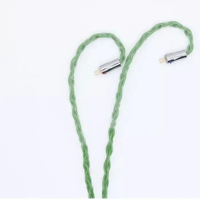 Câble bonbon vert gris XINHS 8 cœurs 5N OCC, prise 3.5/2.5/4.4mm avec MMCX/0.78mm/ QDC/TFZ