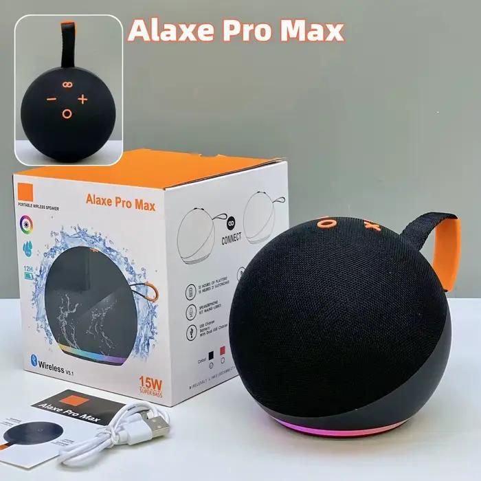 Nouveau haut-parleur Bluetooth sans fil Alaxe Pro avec 7 lumières colorées, son surround 3D, étanche