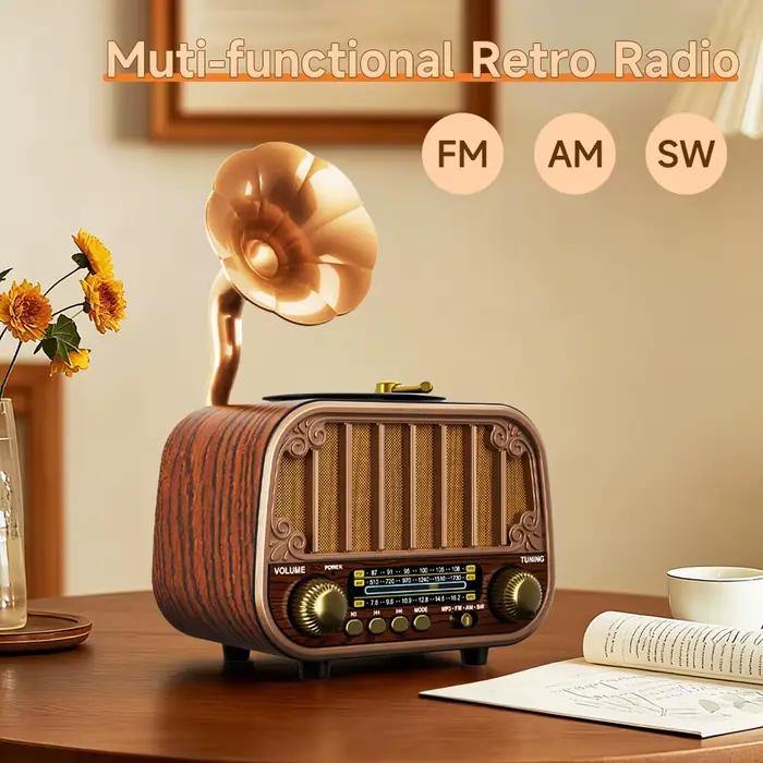 Radio Vintage multibande, Radio FM AM SW Portable, Streaming de musique sans fil et lecture sur cart