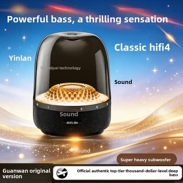 Haut-parleur Bluetooth avec basses HiFi et subwoofer, son portable