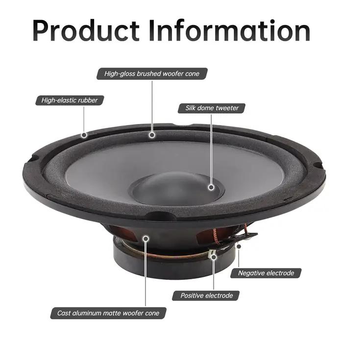 1 pièce 6.5 pouces haut-parleurs de voiture 600W 2 voies porte de véhicule caisson de basses Audio s