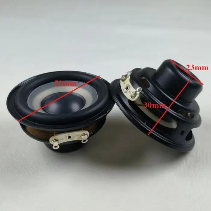 SOTAMIA 2 pièces Haut-parleur large bande 2 pouces 52 mm 4 Ohm 8W Audio Étanche HIFI avec dôme blanc