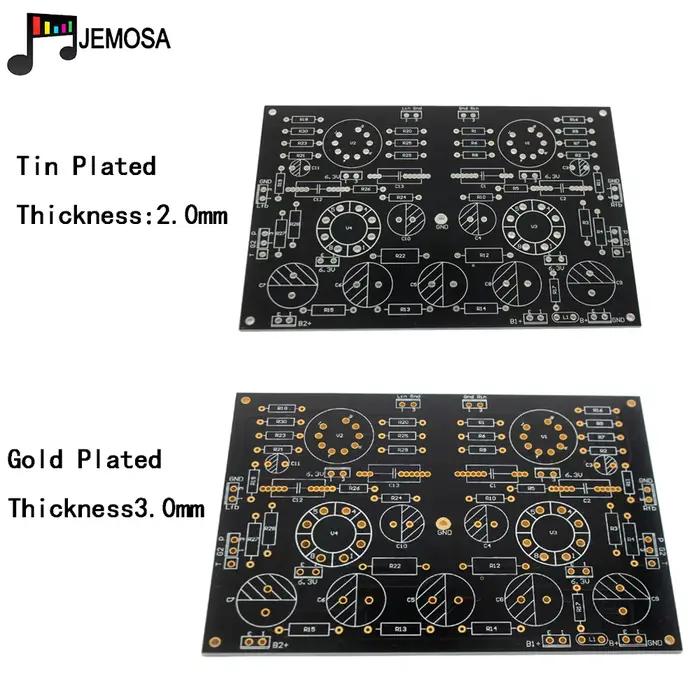 Carte d'amplificateurs audio à une extrémité, projets de bricolage, carte PCB FR4, carte EL34, 185x1