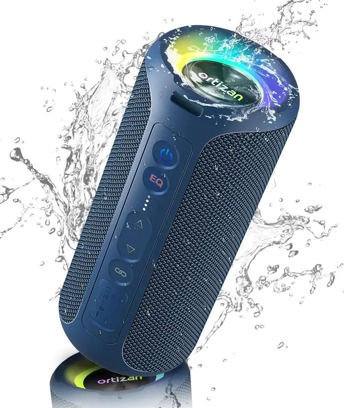 Ortizan-Enceinte Bluetooth 5.3 portable, haut-parleur sans fil, basses améliorées, étanche IP7, 30 h