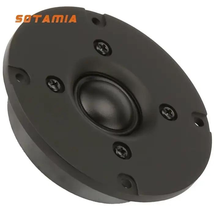 SOTAMIA 1 pièce Haut-parleur Tweeter 3 pouces 6 Ohm 40W à dôme en soie HIFI pour aigus, son musical 