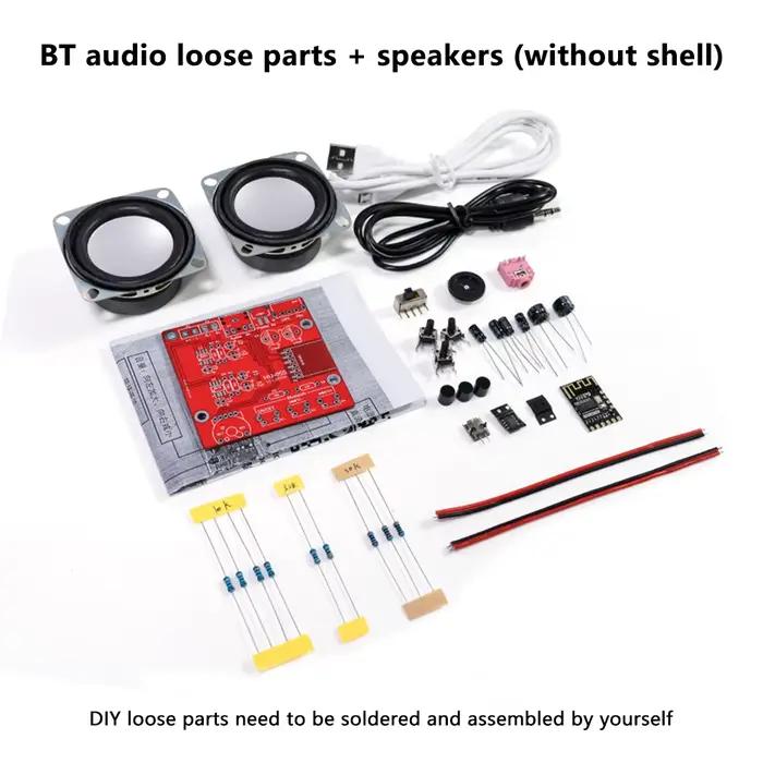 Kit de haut-parleur Bluetooth bricolage, projet de soudure, mini amplificateur de son stéréo domesti