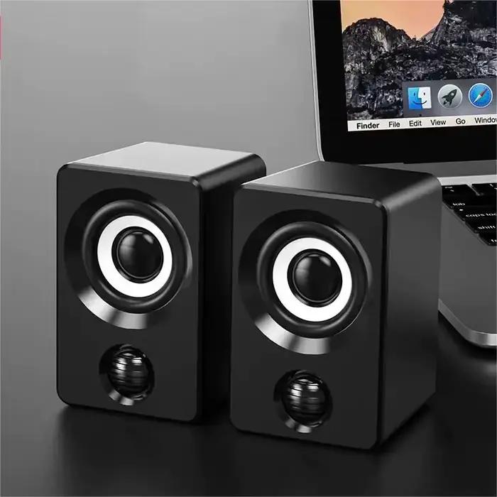 Mini haut-parleur filaire USB pour ordinateur, son stéréo universel, son surround, portable pour PC,