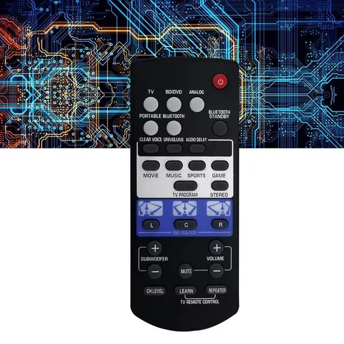 Télécommande FSR80 ZG80760 Compatible Barre de Son Yamaha YSP-1400 Commandes Spécifiques Audio Durables Occasions Familiales Cadeau Idéal