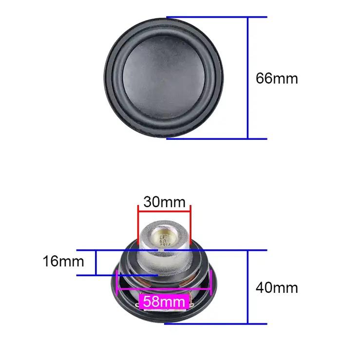 GHXMedals-Haut-parleur rond en néodyme 6OHM 20W pour House of Marley Get Together