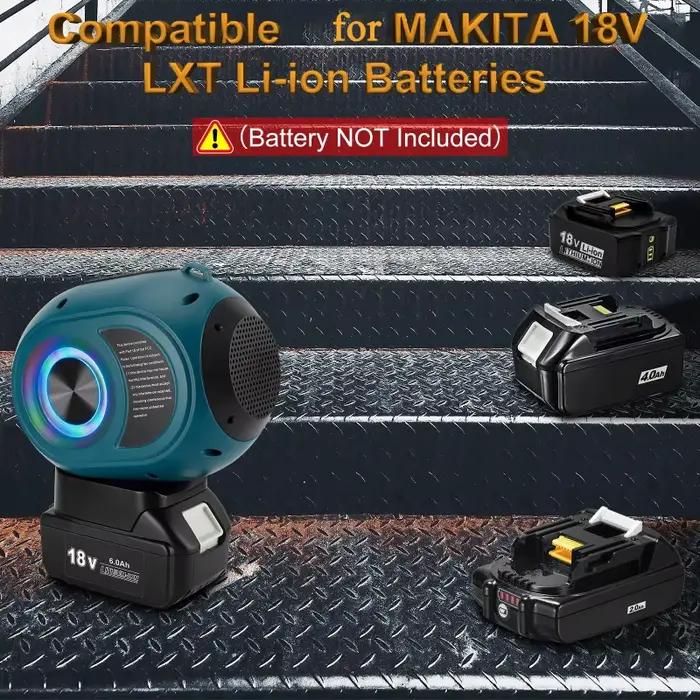 Pour Makita/Bosch/DeWalt/Milwaukee 18/20V batterie Portable système sonore haute définition haut-parleur Bluetooth sans fil pour la fête à la maison