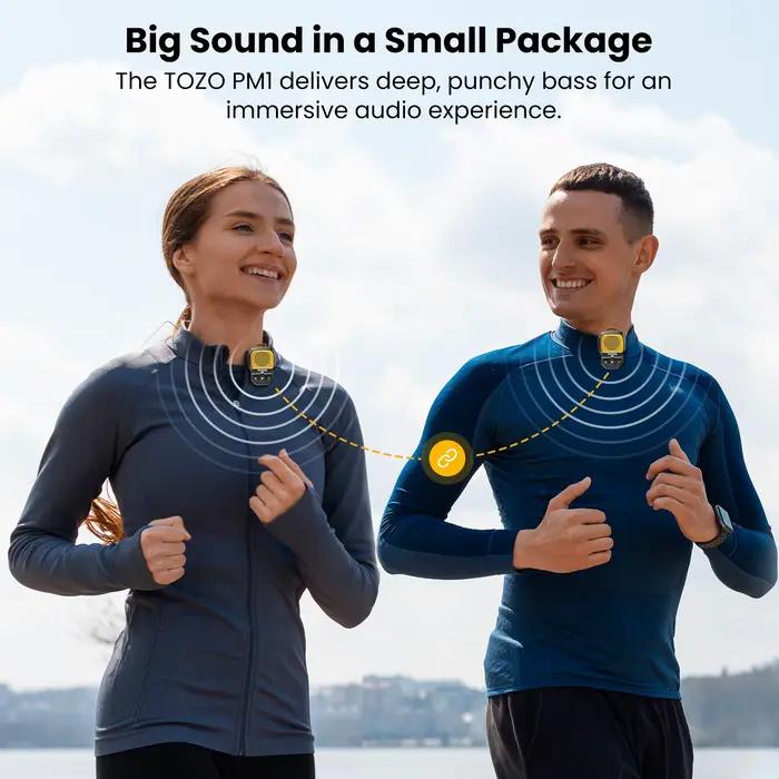 TOZO PM1 haut-parleur sans fil Bluetooth Audio pince magnétique Stable
