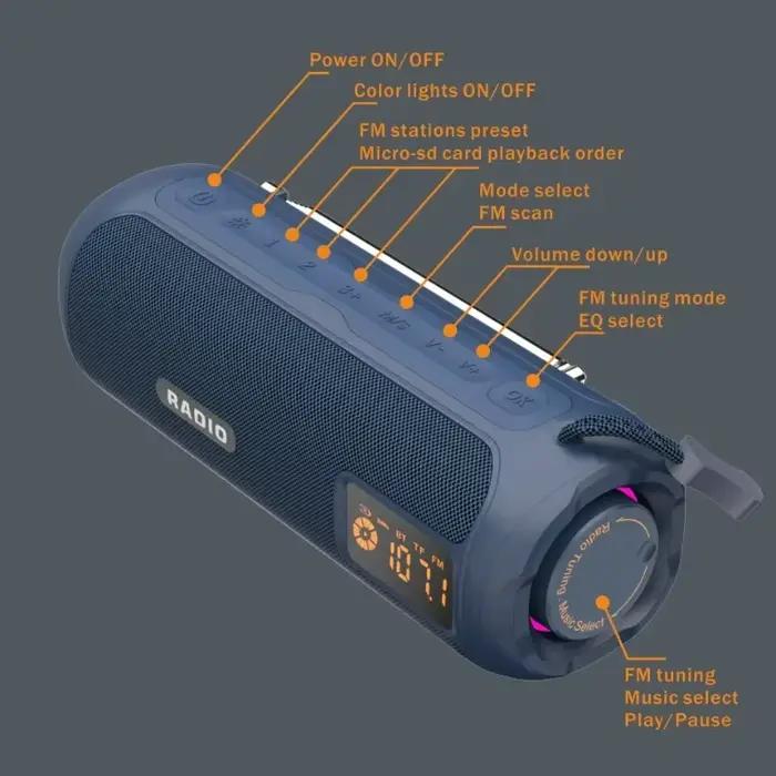 Haut-parleur HIFI Radio Bluetooth Portable
