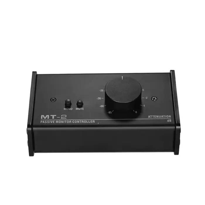Contrôleur de moniteur passif avec XLR 3.5mm dans l'oreille, prises audio, prend en charge le contrôle d'atténuation, outils de fonction muets