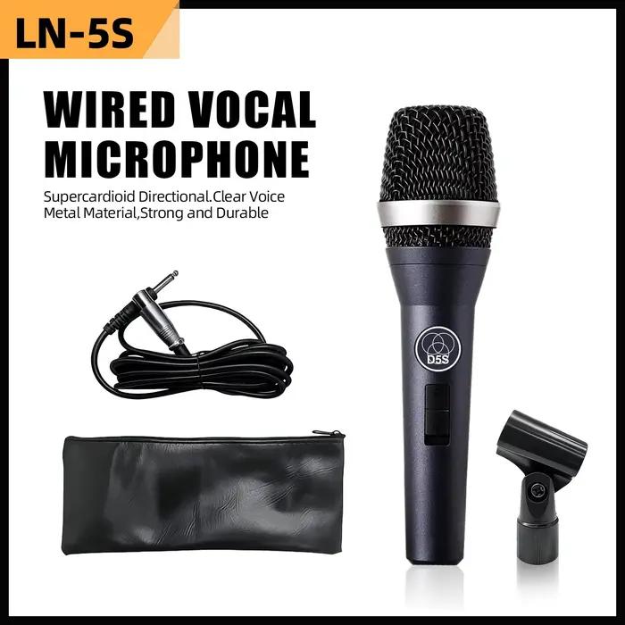 Microphone vocal dynamique portable LN5S avec interrupteur