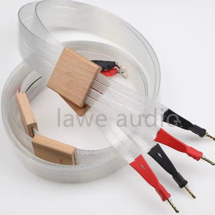 une paire de câbles de klaxon pour haut-parleur hifi V 2