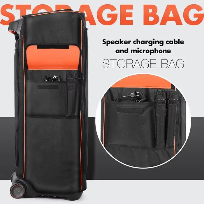 Housse anti-poussière, étui étanche pour haut-parleur, pochette avec poche de rangement latérale, sac multifonction pour haut-parleur JBL Partybox Ultimate