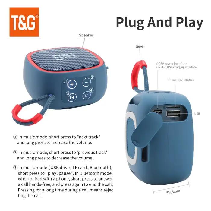 Mini haut-parleur Bluetooth puissant sans fil TWS