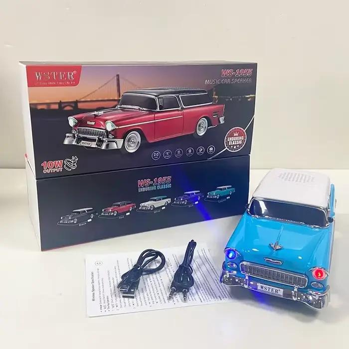 Haut-parleur Bluetooth sans fil pour PC voiture classique en forme De Boombox HIFI Support Radio Fm U disque TF carte AUX cadeaux spéciaux Caixa De Som