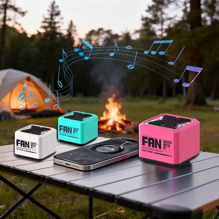 Haut-parleur Bluetooth portable avec appairage stéréo et appel mains libres pour usage à la maison et en plein air pour les mélomanes en déplacement occasions spéciales