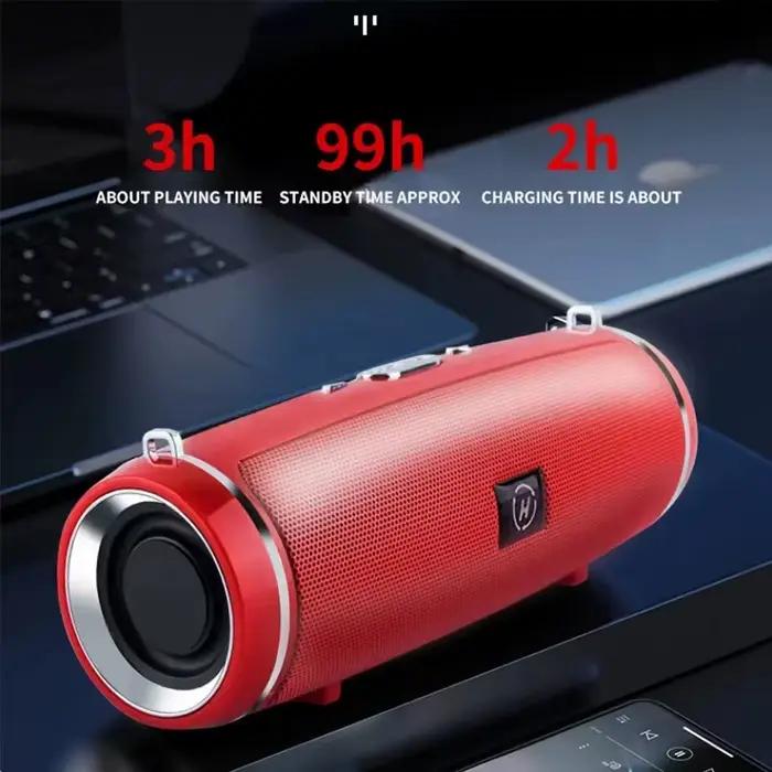 Haut-parleur Bluetooth portable MouZYuan étanche IPX7 pour musique haute résolution et radio FM, usage extérieur et maison, compatible TF card, AUX, USB, Bluetooth
