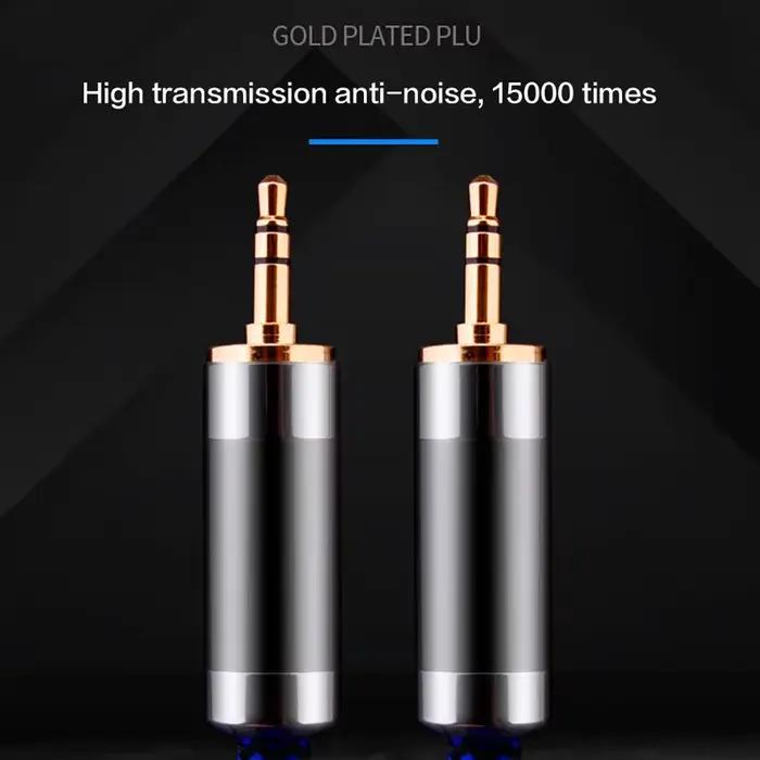 Câble de haut-parleur audio HIFI 3.5 AUX