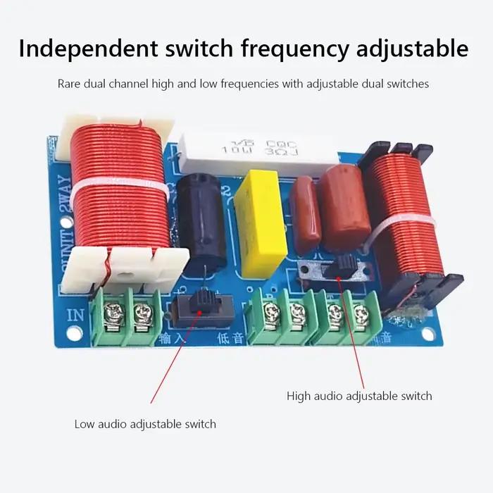 Diviseur de fréquence Audio pour haut-parleur à 2 voies