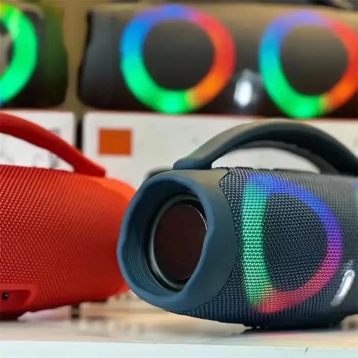 Haut-parleur Bluetooth 50W BOOMS BOX 3 avec Lumières RGB pour Parties Extérieures et Musique de Qualité Supérieure
